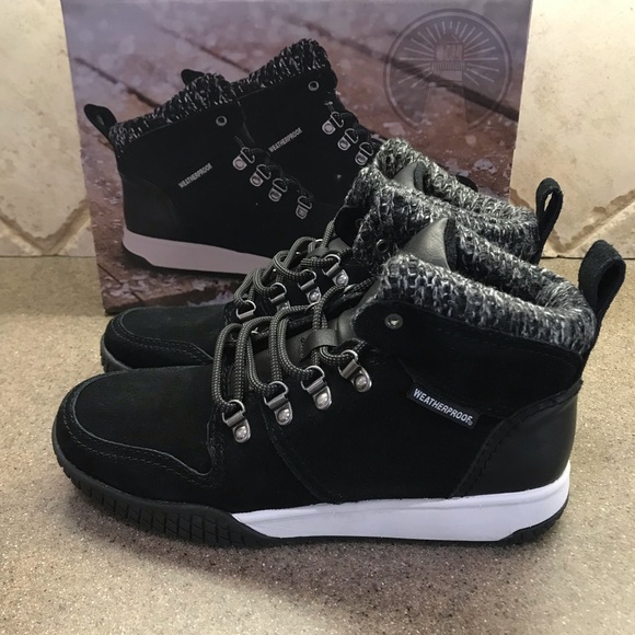 weatherproof sneaker boot